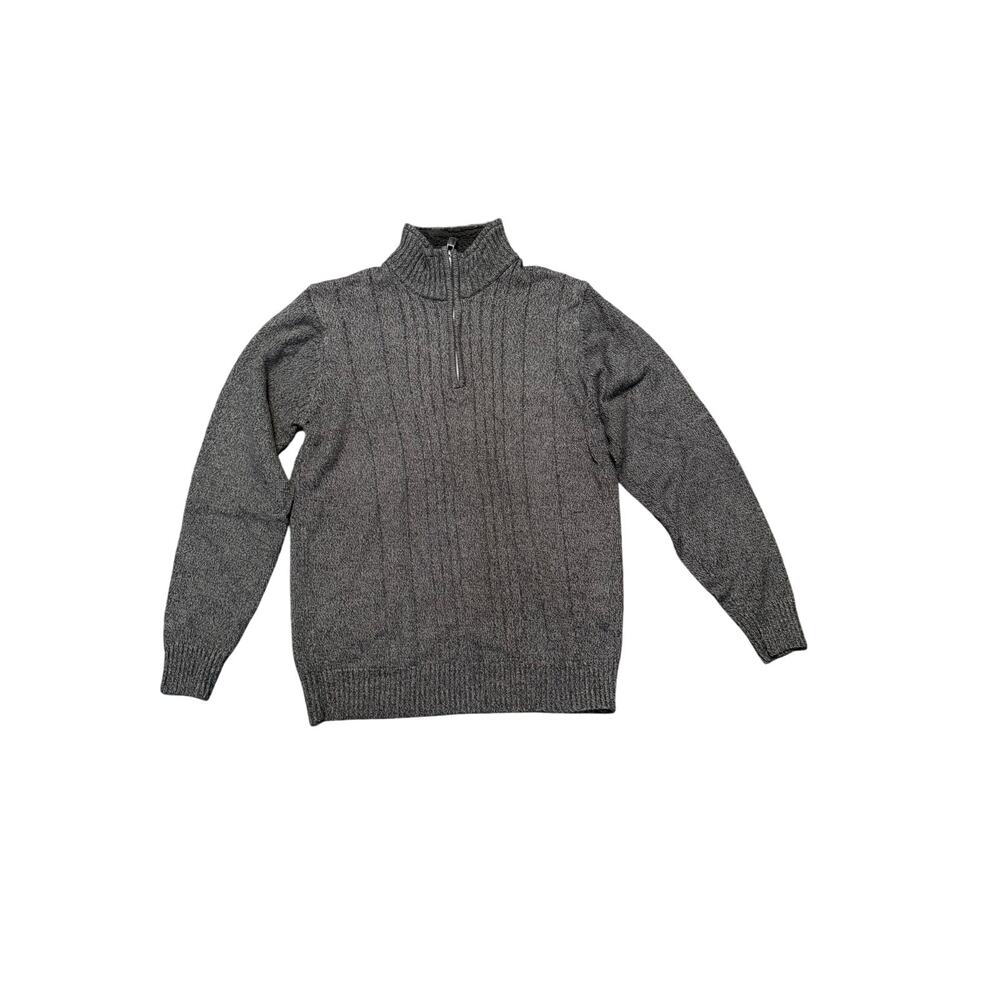 Oscar de la Renta Mens Gray Knit Pullover Sweater Size Large L Vintage Casual